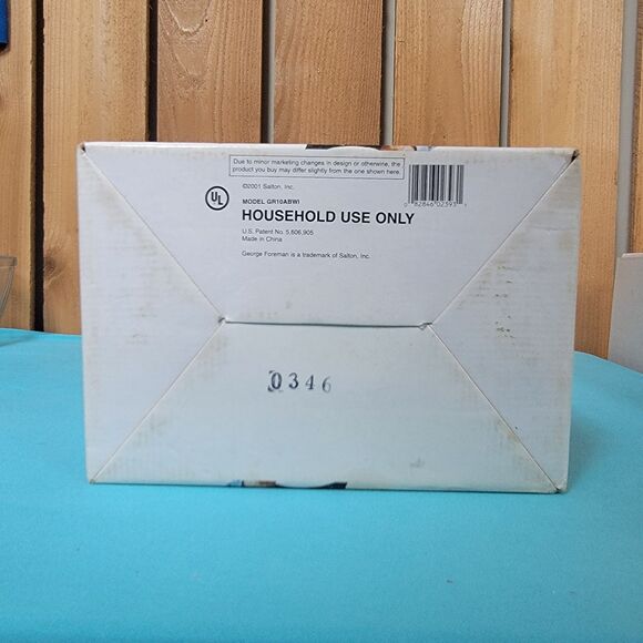 VTG NIB Retro George Foreman Grill NEW Grilling Colors Blue With Warmer - Picture 8 of 8